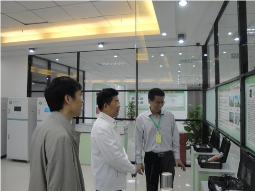 廣州市環(huán)保局吳建榮副局長(zhǎng)一行到盈思調(diào)研